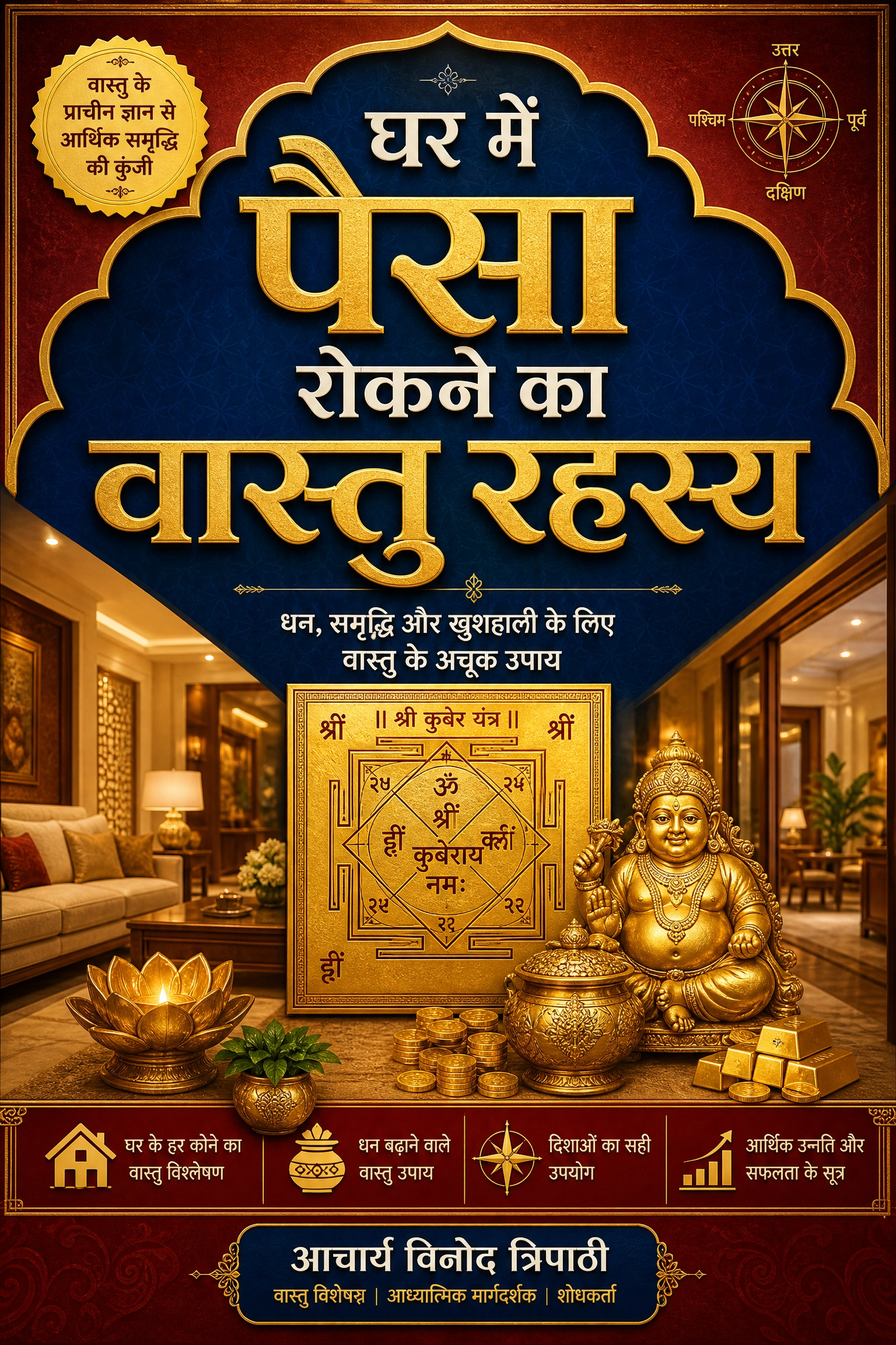 घर में पैसा रोकने का वास्तु रहस्य